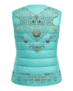 Жилет женский спина бирюза